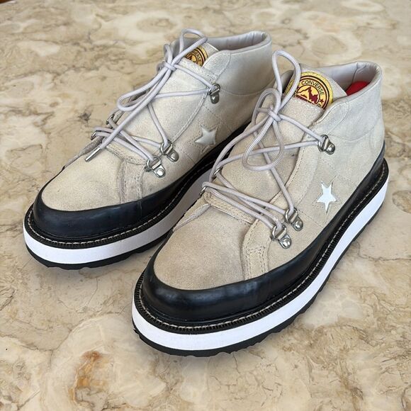 Converse One Star Platform Mountain Club Fleece Lined Suede Hiking Boots - Picture 4 of 15